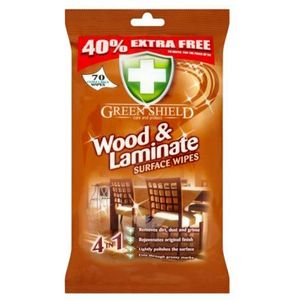 Green Shield Hout & Laminaat Schoonmaakdoekjes - 70 stuks