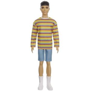 Barbie Ken Fashionista - Oversize gestreepte Shirt