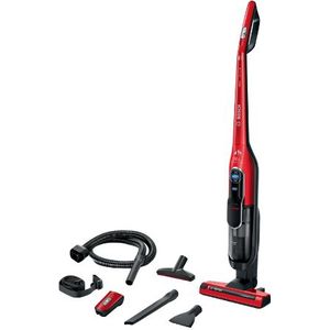 Bosch Hausgeräte Serie 6 BCH86PET1 Rechte Stofzuiger/Elektrische Bezem Zakloos Chroom - Stofzuiger - Rood