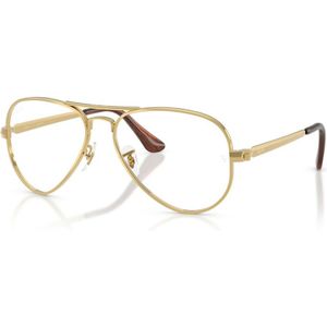 Ray-Ban - Aviator Max Optical Frame - Geel - Unisex - Metaal