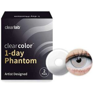 Clearcolor - 1-Day Phantom White Out - Kleurlenzen - Wit