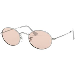 Ray-Ban Oval Solid Evolve RB3547 - Rond Zilver