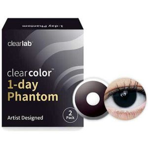 Clearcolor - 1-Day Phantom - Kleurlenzen - Zwart