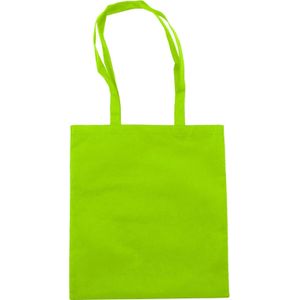 125 st. met jouw logo | Draagtas Non-woven Talisa | lime