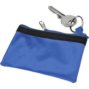 150 st. met jouw logo | Fleurige sleutel-etui | kobaltblauw