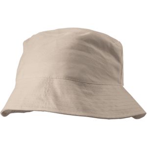 150 st. met jouw logo | Zonnehoed Larry | khaki (écru)