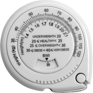 100 st. met jouw logo | BMI meter | wit