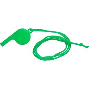 480 st. met jouw logo | Promo Fluitje met halskoord | groen