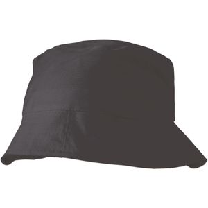 150 st. met jouw logo | Zonnehoed Larry | zwart
