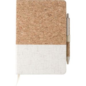 25 st. met jouw logo | Notebook set Eco | bruin