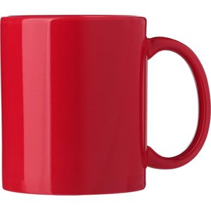 36 st. met jouw logo | Keramische mok Kenna [300 ml] | rood