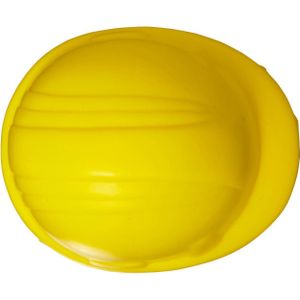 100 st. met jouw logo | Anti-stress figuur Bouwhelm | geel