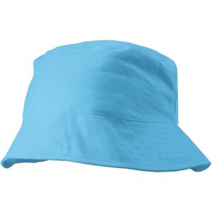 150 st. met jouw logo | Zonnehoed Larry | lichtblauw