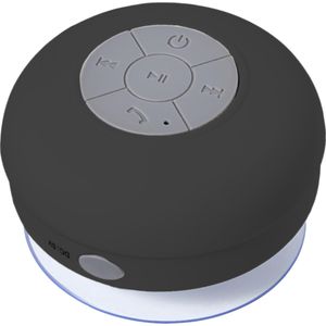 15 st. met jouw logo | Draadloze speaker Douche | zwart