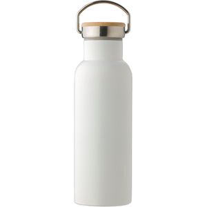 5 st. met jouw logo | Drinkfles dubbelwandig [500 ml] | wit