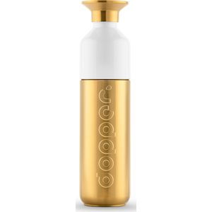 12 st. met jouw logo | Dopper Steel [490 ml] | goud
