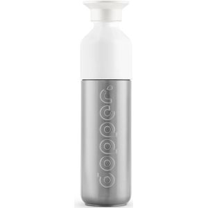 12 st. met jouw logo | Dopper Insulated Silver [350 ml] | zilver/wit
