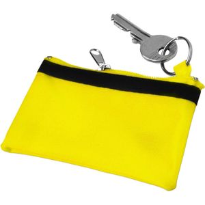 150 st. met jouw logo | Fleurige sleutel-etui | geel