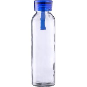 30 st. met jouw logo | Glazen Drinkfles Anouk [500 ml] | lichtblauw