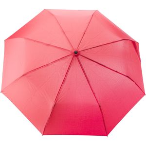 9 st. met jouw logo | rPET opvouwbare paraplu Mary | rood