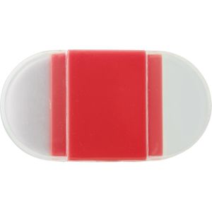 180 st. met jouw logo | Gum met puntenslijper | rood