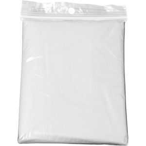 200 st. met jouw logo | Vinyl poncho met capuchon | neutraal