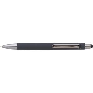 125 st. met jouw logo | Stylus Balpen Hendrix | grijs