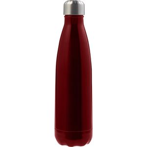 5 st. met jouw logo | Waterfles dubbelwandig [550 ml] | rood