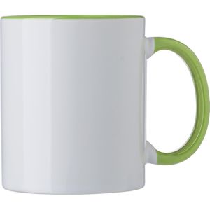 36 st. met jouw logo | Keramische mok Blair [330 ml] | lichtgroen