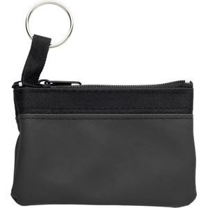 100 st. met jouw logo | Rubberlook sleutel-etui | zwart