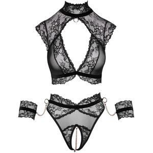 Spitzen-Set mit abnehmbaren Fesseln