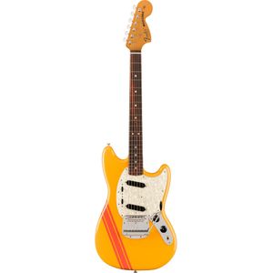Fender Vintera II 70s Mustang RW Competition Orange elektrische gitaar met deluxe gigbag