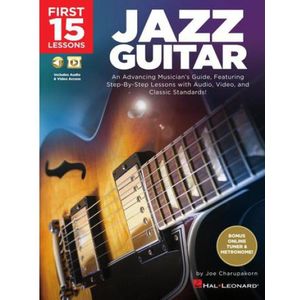 Hal Leonard First 15 Lessons Jazz Guitar lesboek voor gitaar