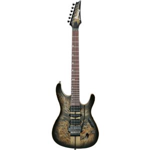 Ibanez Premium S1070PBZ-CKB Charcoal Black Burst elektrische gitaar met gigbag