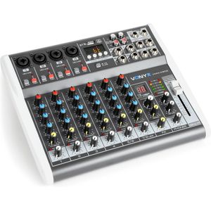 Vonyx VMM-K802 8-kanaals mixer met USB-interface