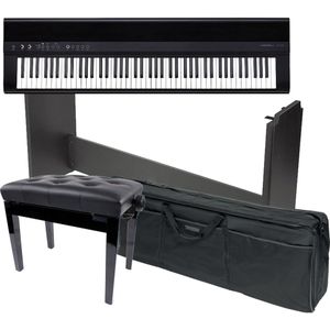 Medeli SP201 digitale piano zwart + onderstel + pianobank + tas