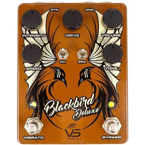 VS Audio Blackbird Deluxe overdrive preamp effectpedaal met true bias tremolo