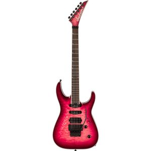 Jackson Pro Plus Series Soloist SLA3Q Fuschia Burst EB elektrische gitaar met gigbag