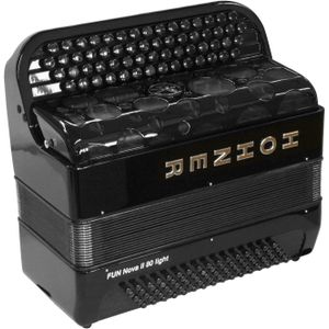 Hohner Fun Nova II 80 Light B-Griff knopaccordeon zwart