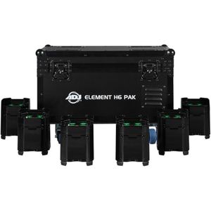 American DJ Element H6 Pak uplighting systeem