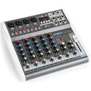 Vonyx VMM-K602 6-kanaals mixer met USB-interface