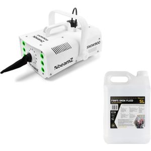 BeamZ Snow900LED sneeuwmachine met sneeuwvloeistof