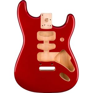 Fender Deluxe Series Stratocaster HSH Alder Body Candy Apple Red losse elzenhouten solid body voor elektrische gitaar