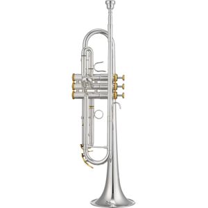 XO 1602-SLTR Light 127 mm (verzilverd, vergulde versiering) Bb trompet met koffer