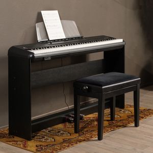 Fazley DP-250-BK digitale piano met onderstel en pianobank zwart