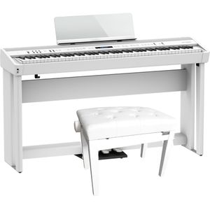 Roland FP-90X-WH digitale piano wit + onderstel + pedaal-unit + pianobank wit