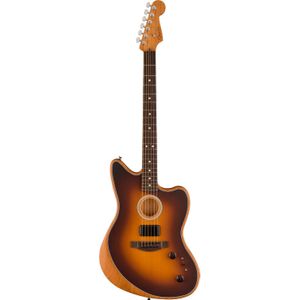 Fender Acoustasonic Player Jazzmaster 2-Color Sunburst elektrisch-akoestische gitaar met gigbag