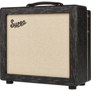 Supro 1612RT Amulet 1x10 Black Scandia 15W gitaarversterker combo met buizen reverb en tremolo