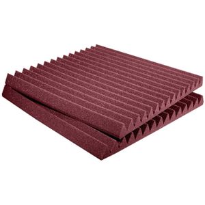 Auralex Studiofoam Wedges Burgundy 61x61x5cm absorber rood (12-delig)