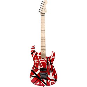 EVH Striped Serie elektrische gitaar rood-wit-zwart